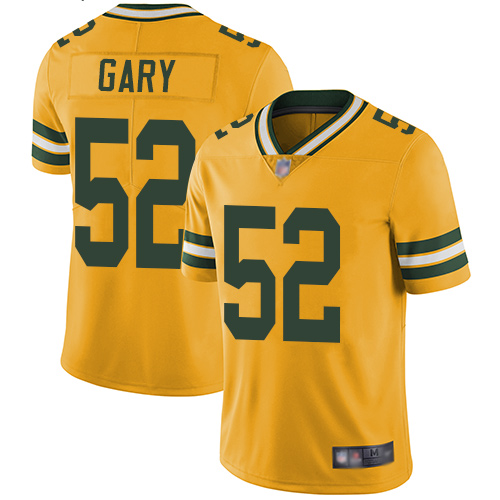 Green Bay Packers Limited Gold Men #52 Gary Rashan Jersey Nike NFL Rush Vapor Untouchable